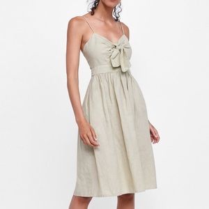 Zara linen dress, XS